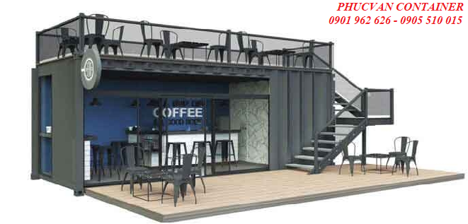 Mô hình cà phê container  Ý tưởng quán cafe tương lai
